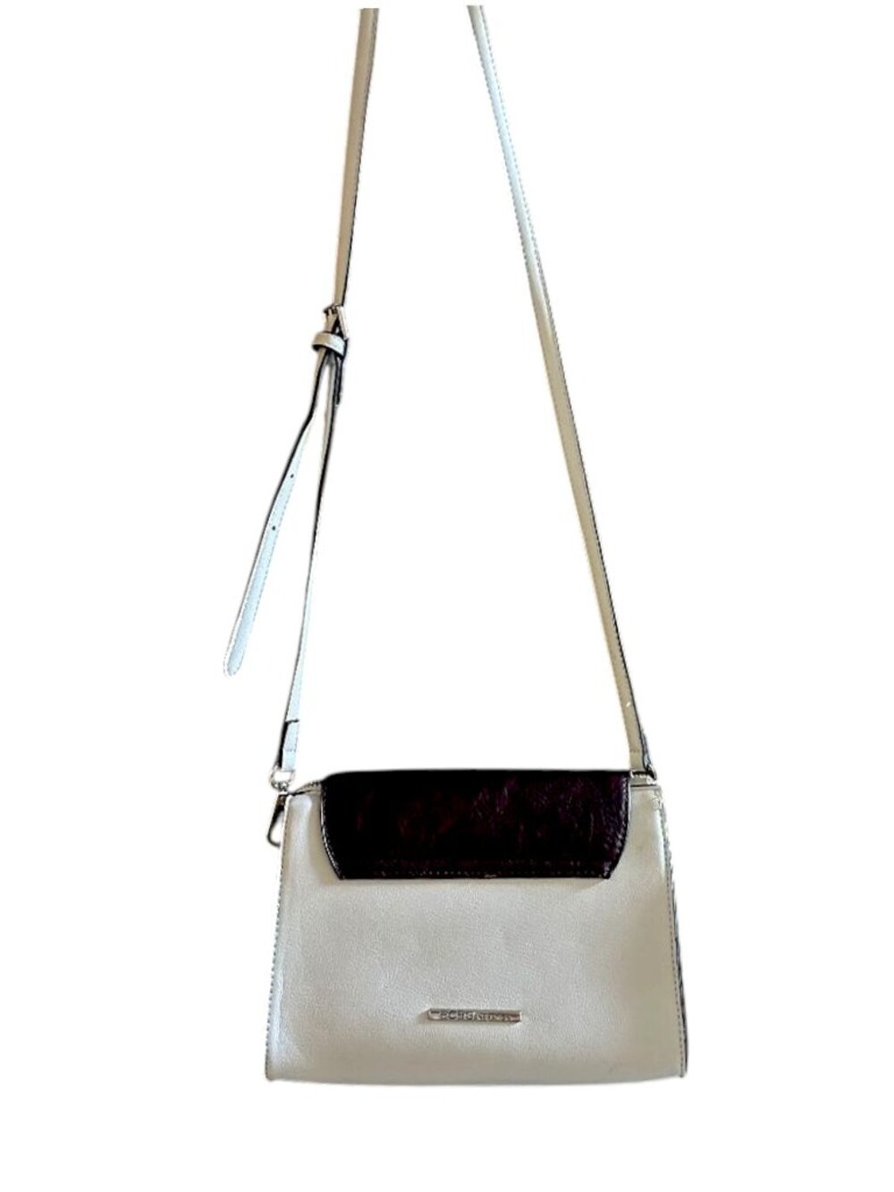 BCBGeneration Crossbody Bag | Two-tone Sling Handbag | Chocolate Cream Purse
